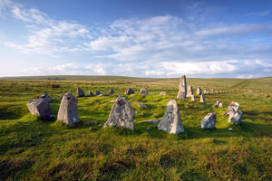 Down Tor cairn circle, Dartmoor